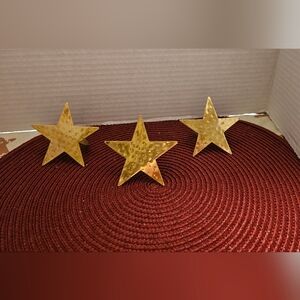 Gold Star Shaped Napkin Rings